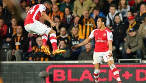 Matchwinner: ALexis Sanchez (r.) erzielte gegen Hull einen Doppelpack