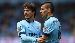 David Silva und Kun Agüero fehlen voraussichtlich im Derby gegen Manchester United