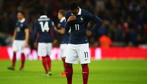 Anthony Martial musste beim Testspiel mit Frankreich verletzt ausgewechselt werden