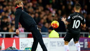 Jürgen Klopp war beim Sieg in Sunderland mit vollem Einsatz dabei