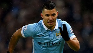 Sergio Agüero kämpft mit City um die englische Meisterschaft