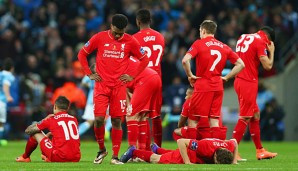 Die Enttäuschung nach der Niederlage im Finale des Ligapokals war beim FC Liverpool groß