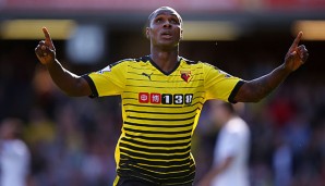 Odion Ighalo traf in der abgelaufenen Premier-League-Saison 16 Mal