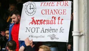 Arsene Wenger hat bei den Fans derzeit keinen einfachen Stand