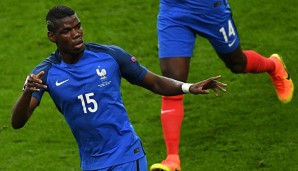 Paul Pogba traf im EM-Viertelfinale gegen Island