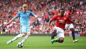 Kevin de Bruyne brachte City im Stadtderby in Führung