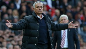 Jose Mourinho musste sich mit einem 1:1 gegen Stoke begnügen