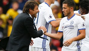 Unter Antonio Conte blüht Eden Hazard wieder auf