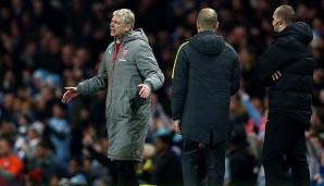 Arsene Wenger ist nach der 1:2 Pleite gegen Manchester City bedient