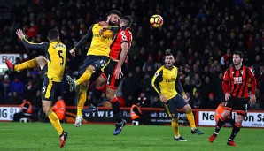 Olivier Giroud trifft gegen Bournemouth zum 3:3