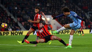 Leroy Sane glänzte beim Sieg gegen den AFC Bournemouth