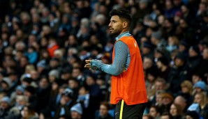 Sergio Agüero musste sich zuletzt mit der Rolle des Einwechselspielers begnügen