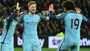 West Ham United hatte gegen Manchester City keine Chance