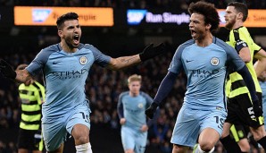 Leroy Sane erzielte das zwischenzeitliche 1:1, dann schnürte Sergio Agüero einen Doppelpack