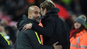 Pep Guardiola fand vor dem Topspiel lobende Worte für Jürgen Klopp