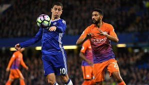 Eden Hazard erzielte gegen Manchester City einen Doppelpack