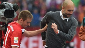 Pep Guardiola war drei Jahre lang Trainer von Philipp Lahm beim FC Bayern