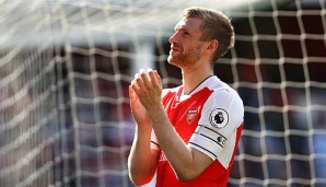 Mertesacker hatte Ende Juli 2016 einen Knorpelschaden im Knie erlitten und ist jetzt für das FA Cup-Finale wieder fit