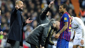 Pep Guardiola und Dani Alves könnten bei Manchester City bald wieder vereint sein