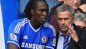 Romelu Lukaku (r.) und Jose Mourinho