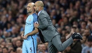 Mit Manchester City blieb ist Pep Guardiola noch titellos - dennoch scheint er glücklich zu sein