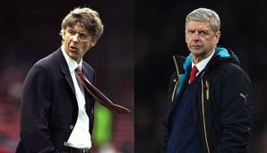 Arsene Wenger vor 20 Jahren und heute