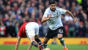 Emre Can setzt sich gegen seinen Gegenspieler mit dem Ball durch