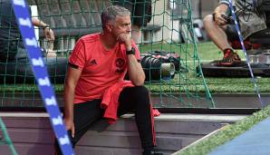 Jose Mourinho beim Testspiel gegen den FC Bayern München in der Allianz Arena.