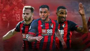 Callum Wilson, Joshua King und Ryan Fraser (v.l.n.r.)