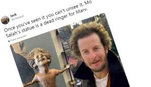 Nach der Veröffentlichung der Statue fragen sich die User auf Twitter schnell, wem sie eigentlich wirklich ähnlich sieht. Der erste Vorschlag aus der Kreativabteilung: Daniel Stern, besser bekannt als "Marv" aus "Kevin - Allein zu Haus".