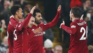 Der FC Liverpool bejubelt einen 4:0-Sieg gegen Newcastle United.