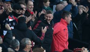 Ole Gunnar Solskjaer durfte sich im Old Trafford feiern lassen.