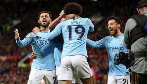 Manchester City ist nach einem 2:0-Sieg bei Manchester United wieder Tabellenführer der Premier League.