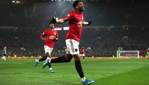 Anthony Martial bejubelt seinen Treffer gegen Newcastle United.