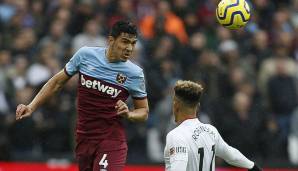 Platz 21: Fabian Balbuena (West Ham United) - 30,92 km/h Top-Speed