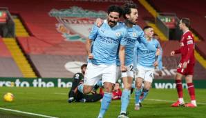 Ilkay Gündogan traf beim 4:1-Sieg von Manchester City doppelt.