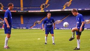 John Terry mit Dennis Wise und Jon Harley.