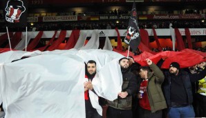 Choreografie am Boxing Day: Arsenals Ultras Ash­burton Army beim Heimspiel gegen West Ham United.