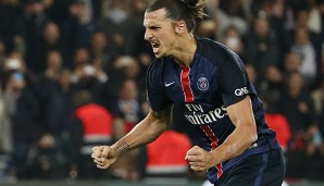 Zlatan Ibrahimovic hat gegen Bastia einen Doppelplack erzielt