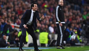 Unai Emery im Spiel gegen den FC Barcelona