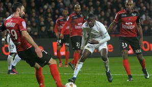 Das Spiel in Guingamp 2016/17 verlor PSG