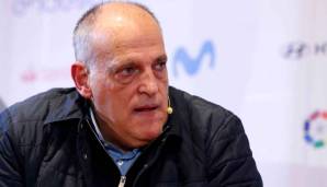 VERLIERER: LaLiga | LaLiga-Präsident Javier Tebas schäumte vor Wut, als er von Mbappes Entscheidung erfuhr. Er sprach von einer "Beleidigung für den Fußball" und kündigte eine Beschwerde bei der UEFA an.