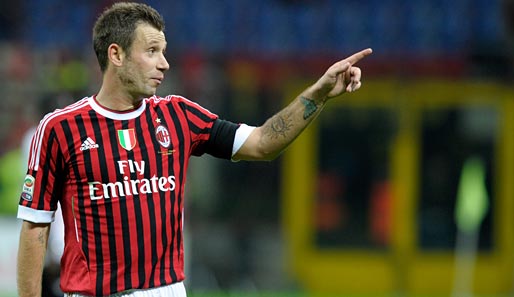 Antonio Cassano ist seit 2011 Spieler des AC Milan