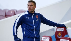 Lukas Podolski stand für Arsenal in dieser Saison nur 106 Minuten auf dem Platz