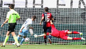 Miroslav Klose erzielte im Spiel gegen Lazio seinen neunten Meisterschaftstreffer