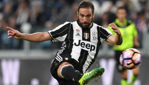 Gonzalo Higuain traf gegen Cagliari ein Mal ins Tor