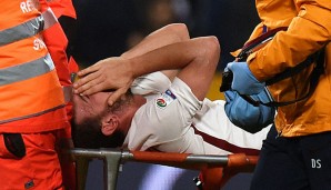 Alessandro Florenzi musste gegen Sassuolo nach 85 Minuten vom Platz getragen werden