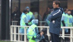 Frank de Boer steht mit Inter nur auf Platz 14 der Tabelle