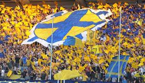 Choreographie der Fans des FC Modena