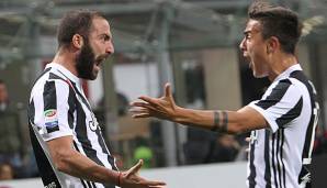 Gonzalo Higuain und Paulo Dybala wollen auch gegen Benevento jubeln